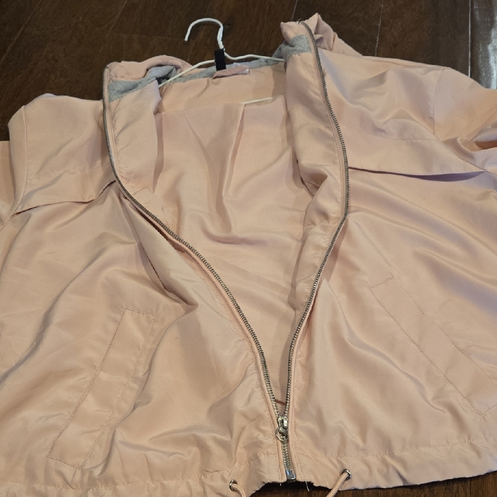 H&M Light Pink Hooded Utility Jacket - Picture 6 of 7